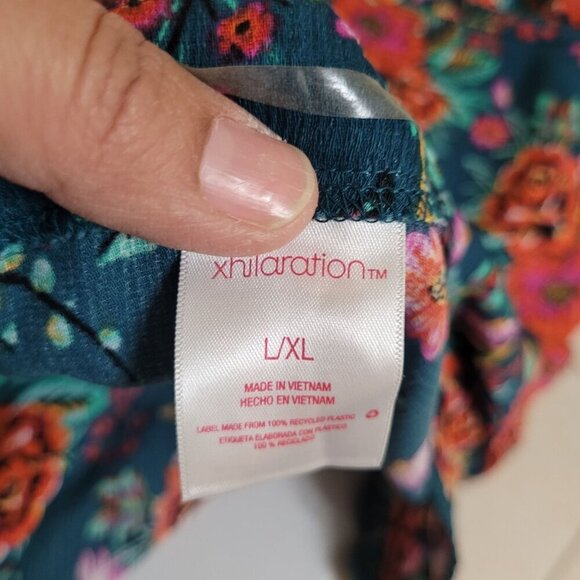 Floral Kimono Cardigan L/XL Womens‎ Lightweight Duster Boho Cover up Bloomcore - Picture 2 of 9